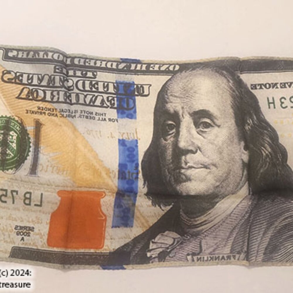 Silk 18 inch $100 Bill from Magic by Gosh